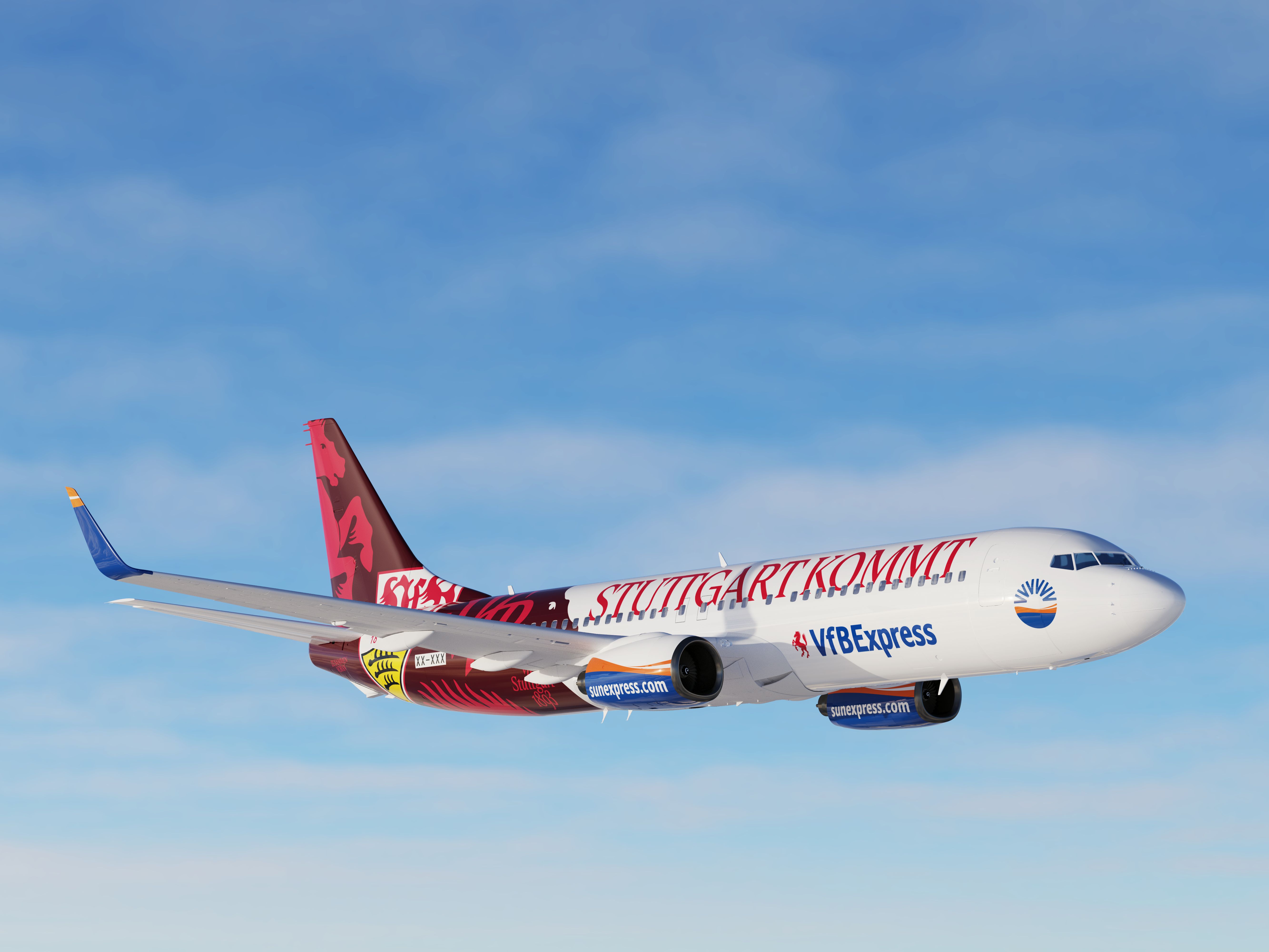 100.000 VfB-Fans haben abgestimmt: SunExpress bringt das Rössle in die Lüfte